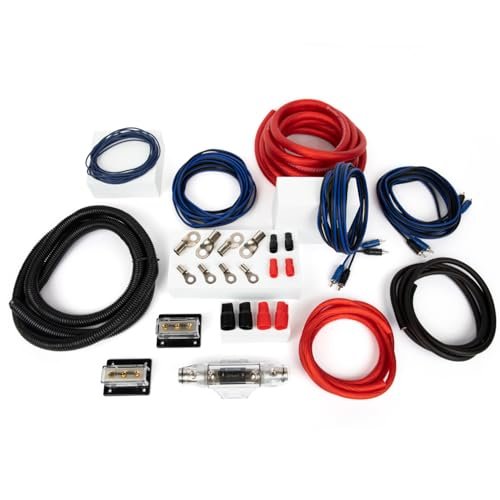 InstallGear Dual 4 Gauge Amp Wiring Kit - True Spec...