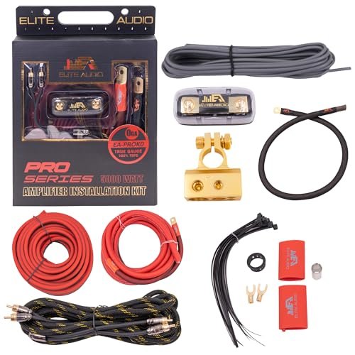 Elite Audio EA-PROK0 Pro Amplifier Wiring Kit - 5000W Max...