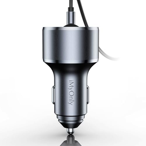 AUX Car Adapter FM Transmitter,iMyOnly QC/PD All-Metal...