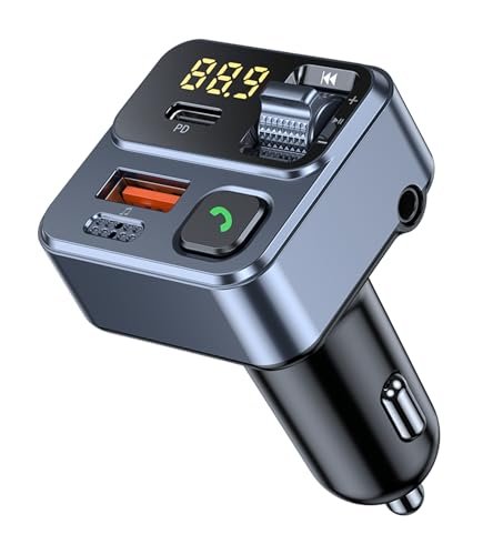 KAIY FM Transmitter Bluetooth Car Adapter, Car Radio...