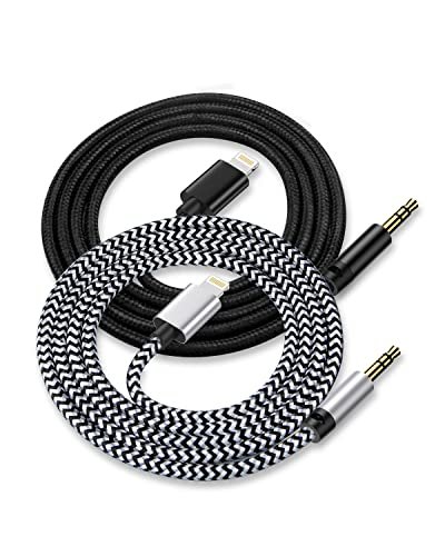 Aux Cord for iPhone, [2Pack/3.3ft] iPhone 3.5mm headphone...