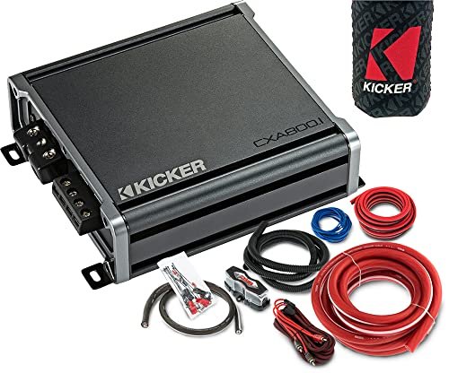 KICKER Amplifier and Amp Kit Package of 2 Items -...