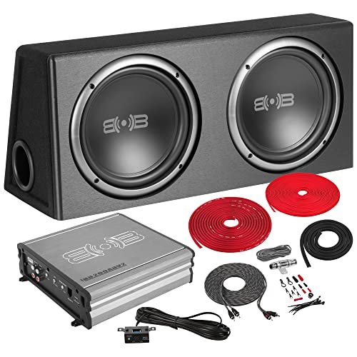 BELVA 1000 watt RMS Complete Car Subwoofer Package Includes...