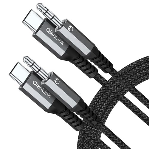 USB C to 3.5mm Audio Aux Jack Cable (3.3ft 2-Pack),...