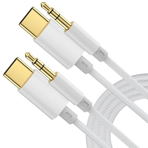 USB C to 3.5mm Audio Cable [2 Pack,4FT], Aux to...