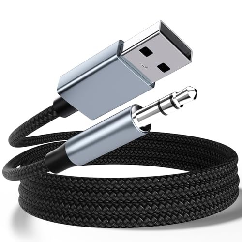 USB to 3.5mm Aux Audio Cable Compatible with Laptop PC...