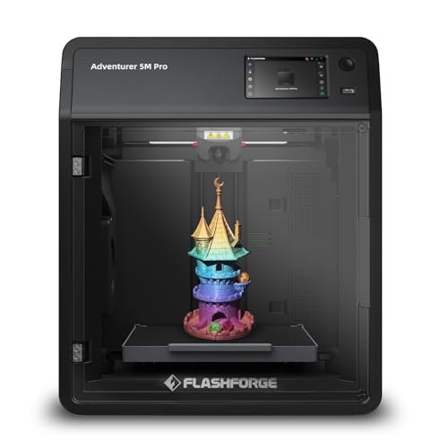 FLASHFORGE Adventurer 5M Pro 3D Printer with 1 Click Auto...