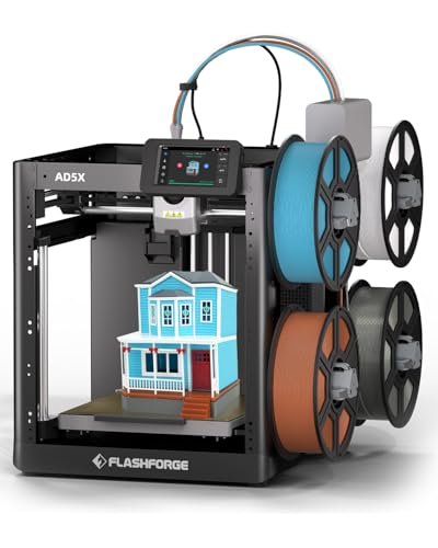 FLASHFORGE AD5X Multi-Color 3D Printer 4 Colors with IFS,...