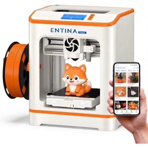 Entina Tina2C 3D Printer for Beginners, Fully Assembled...